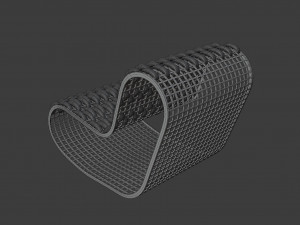 buit garden armchair Modello 3D