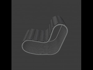 buit garden armchair Modello 3D