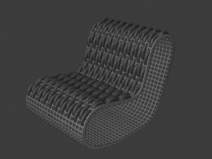 buit garden armchair Modello 3D