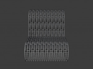 buit garden armchair Modello 3D