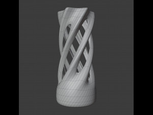 twist vase Modelo 3D