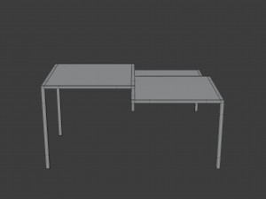 7400 mm table Modelo 3D