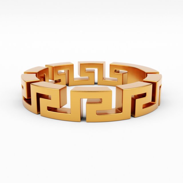 greca ring Modelo 3D .c4d .max .obj .3ds .fbx .stl .blend 