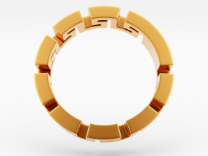 greca ring Modelo 3D