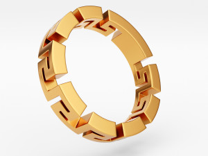 greca ring Modelo 3D