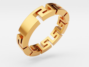 greca ring Modelo 3D