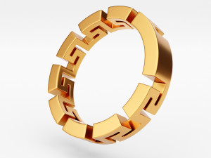 greca ring Modelo 3D