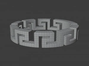 anel grego Modelo 3D