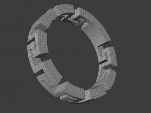 greca ring Modelo 3D