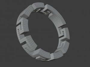 anel grego Modelo 3D