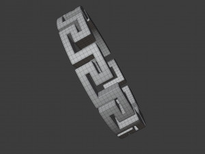 greca ring Modelo 3D
