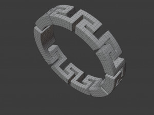 greca ring Modelo 3D