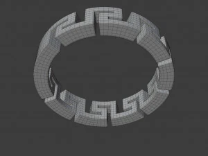 anel grego Modelo 3D