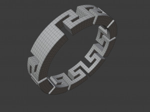 greca ring Modelo 3D