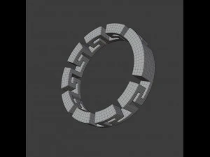 anel grego Modelo 3D