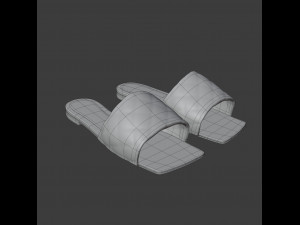 bv flat sandals Modello 3D