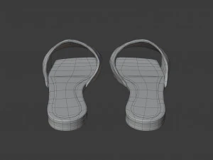 bv flat sandals 3D Model