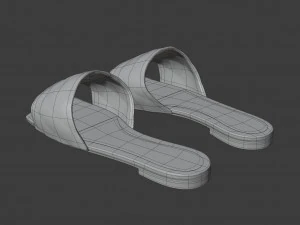 bv flat sandals 3D Model