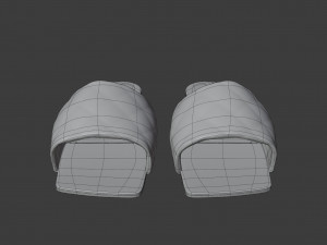bv flat sandals Modello 3D