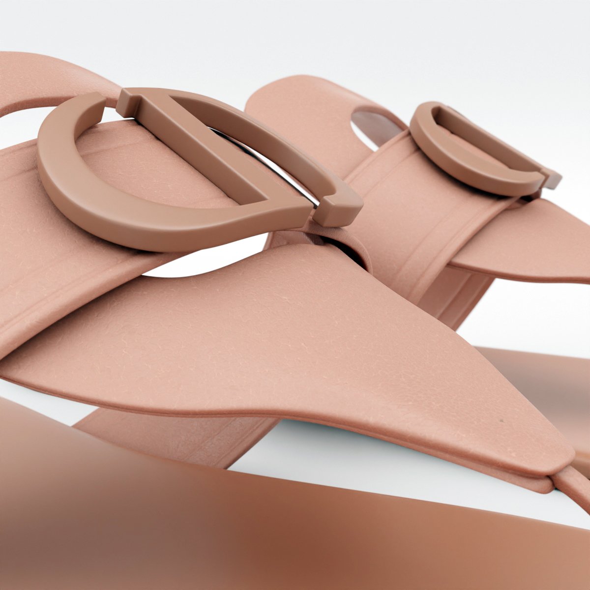 Dior 30 Montaigne Bag Metallic Steel Gray 3D model