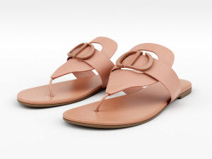 30 montaigne flat thong sandal 3D 모델