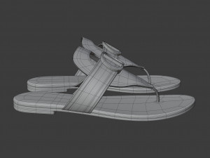 30 montaigne flat thong sandal 3D 모델