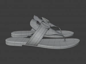 30 montaigne flat thong sandal 3D Model