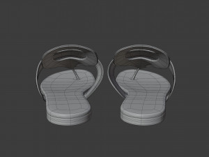 30 montaigne flat thong sandal 3D 모델