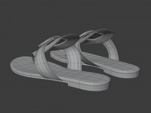 30 montaigne flat thong sandal 3D 모델