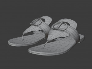 30 montaigne flat thong sandal 3D 모델