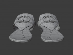30 montaigne flat thong sandal 3D 모델
