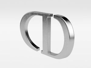 logotipo crist&atilde;o dior Modelo 3D