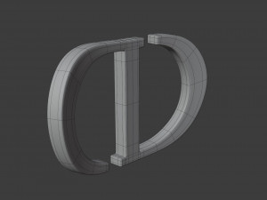 christian dior logo Modelo 3D