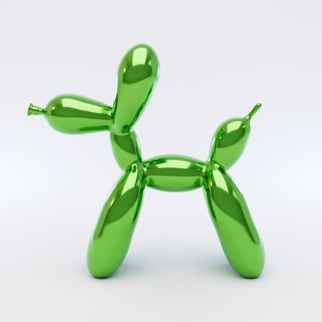 balloon dog 3D-Modell .c4d .max .obj .3ds .fbx .stl .blend 