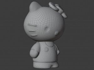 hello kitty figure 3D Model