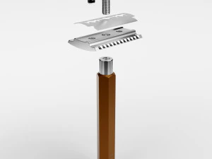 hexagon safety razor 3D Model