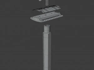 hexagon safety razor 3D Model