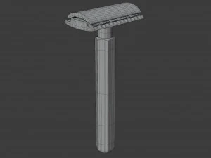 hexagon safety razor 3D Model