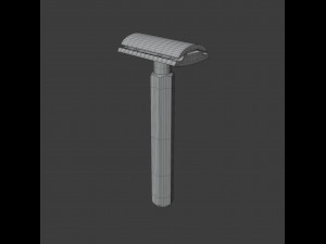 hexagon safety razor Model 3D
