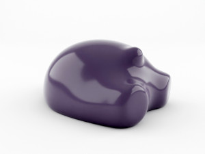 resting bear figure Modello 3D