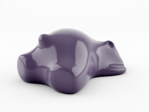 resting bear figure Modello 3D