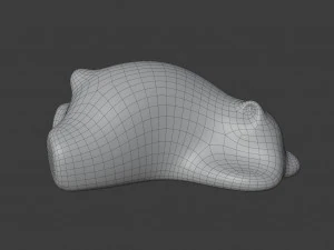 resting bear figure 3D Model