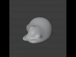 resting bear figure 3D Model
