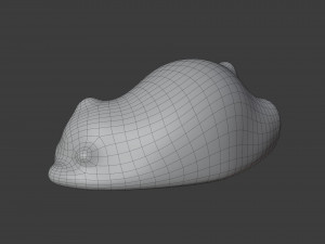 resting bear figure Modello 3D
