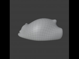 resting bear figure Modello 3D