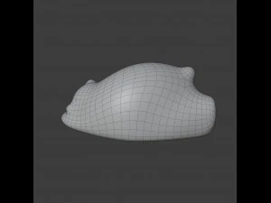 resting bear figure 3D Model