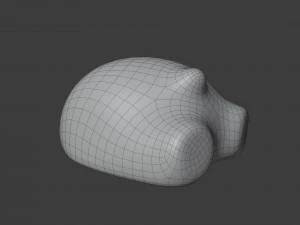 resting bear figure 3D Model