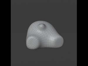 resting bear figure Modello 3D