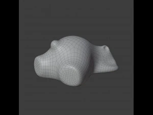 resting bear figure 3D Model