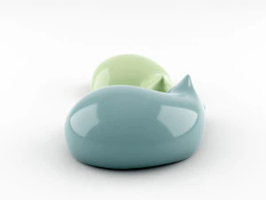 figure di gatti che riposano Modello 3D